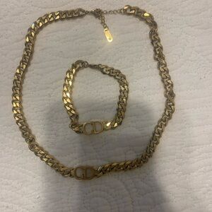 Christian Dior necklace and bracelet